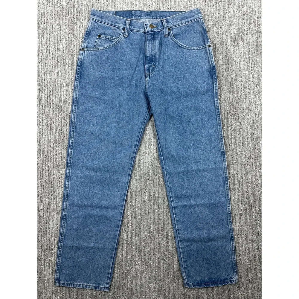 Wrangler Five Star Premium Denim Men's 33x30 Regular Fit Jeans Blue 96501SL NWT